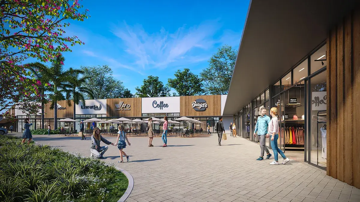 Área comercial planejada do Amplo Park, em Ponta Grossa