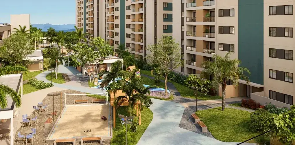 boulevard central — perspectiva ilustrativa do Barra Home Resort