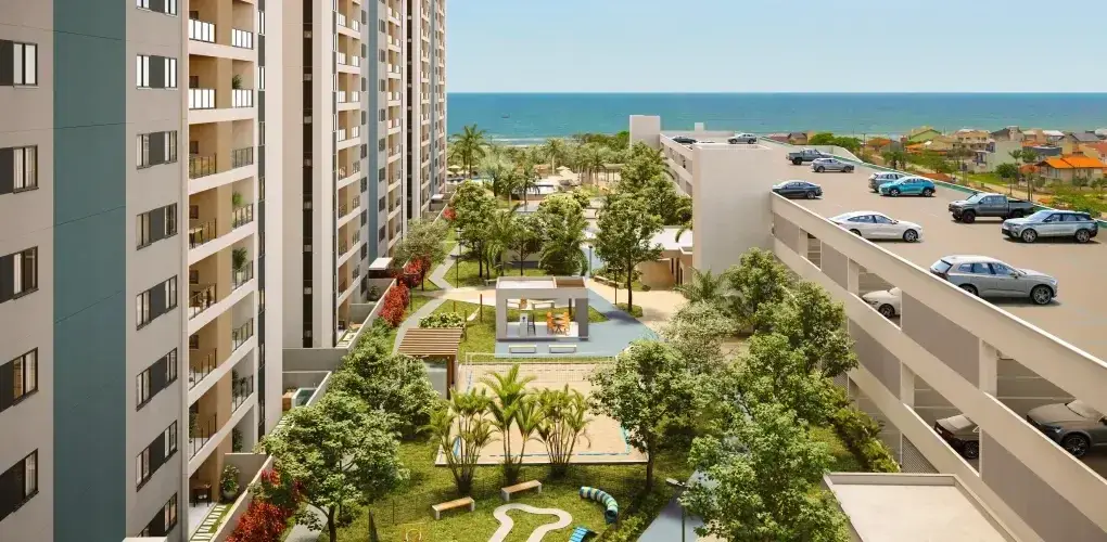 boulevard central — perspectiva ilustrativa do Barra Home Resort