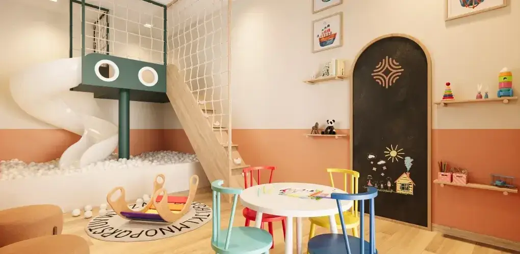 espa o play — perspectiva ilustrativa do Barra Home Resort