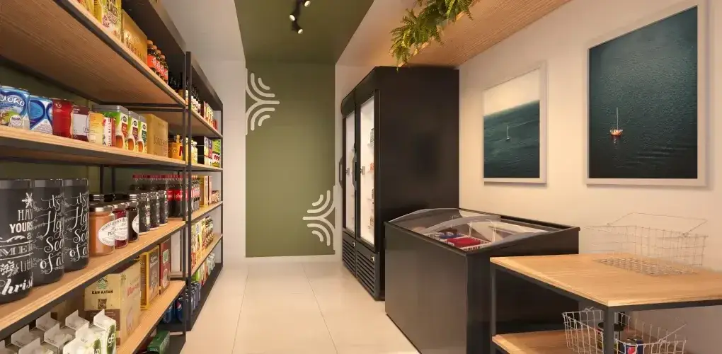 market — perspectiva ilustrativa do Barra Home Resort