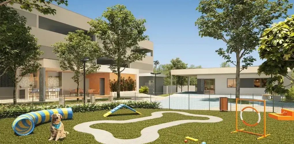 pet square — perspectiva ilustrativa do Barra Home Resort