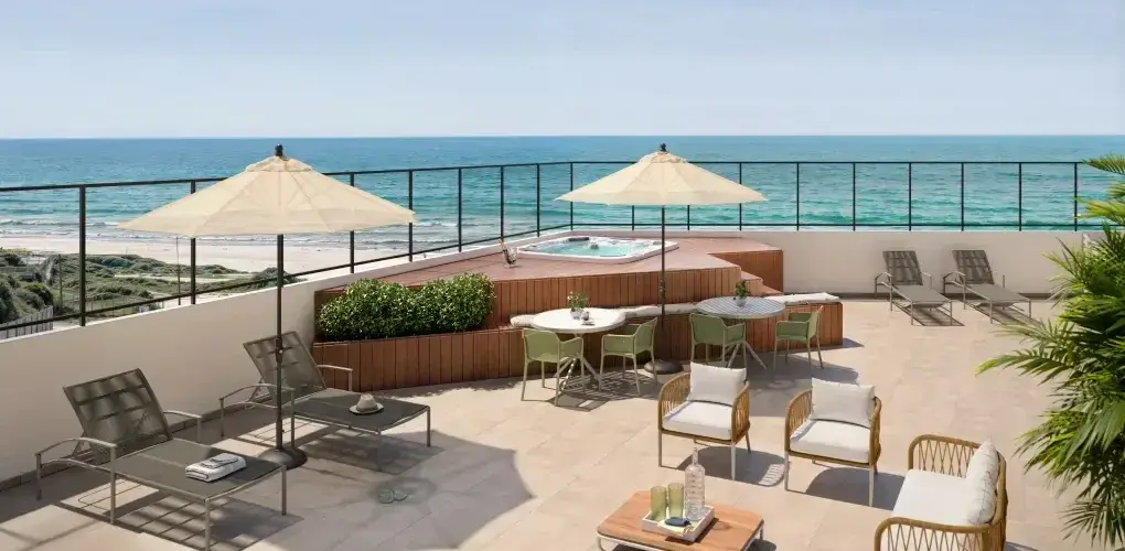 terra o com spa privativo — perspectiva ilustrativa do Barra Home Resort