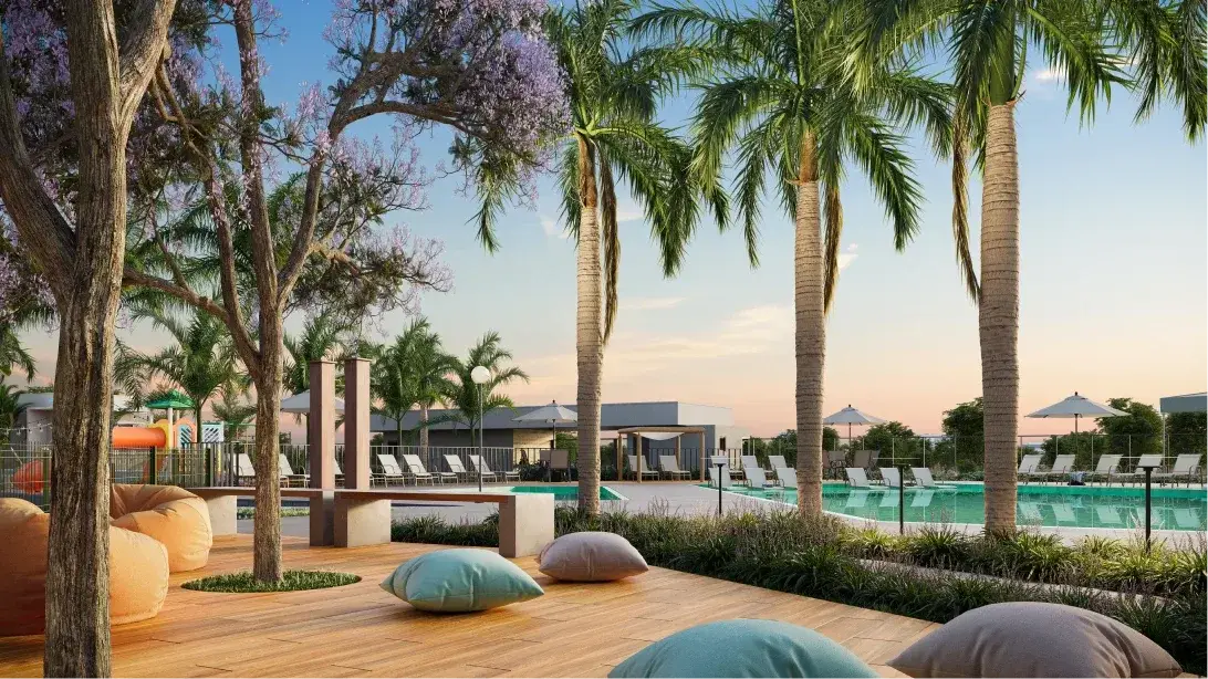 Perspectiva ilustrativa publicada no site do Barra Soul Home Resort & SPA