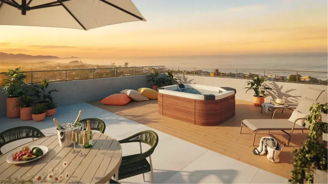 Perspectiva ilustrativa publicada no site do Barra Soul Home Resort & SPA