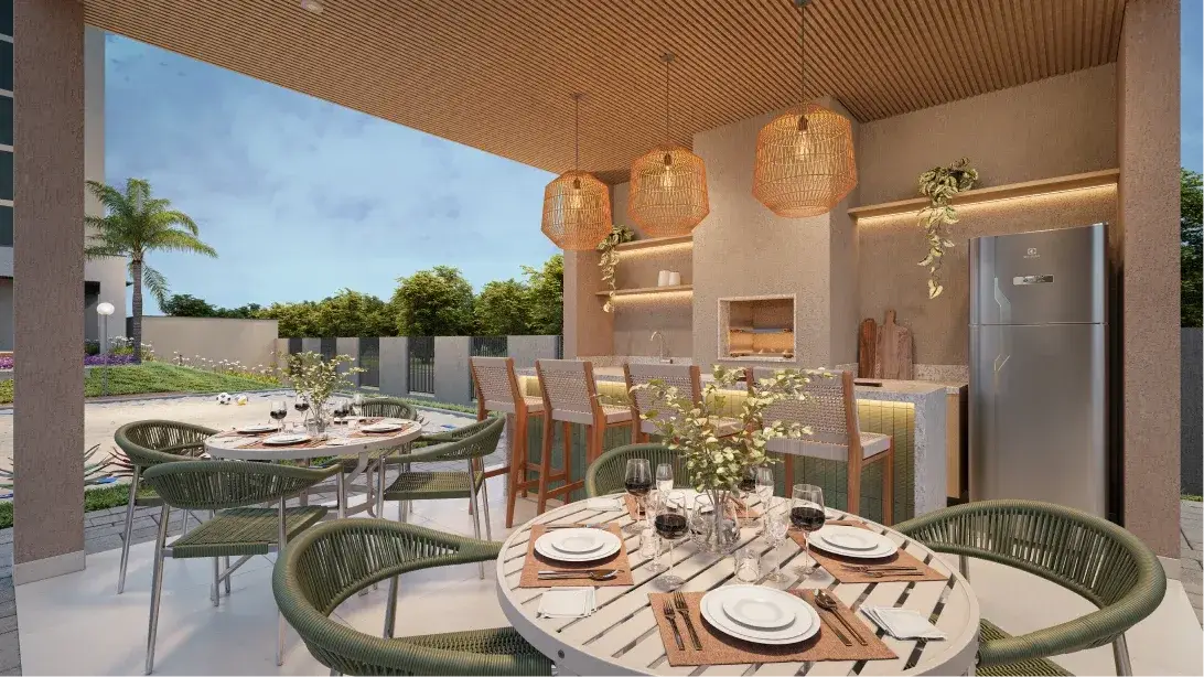 Perspectiva ilustrativa publicada no site do Barra Soul Home Resort & SPA