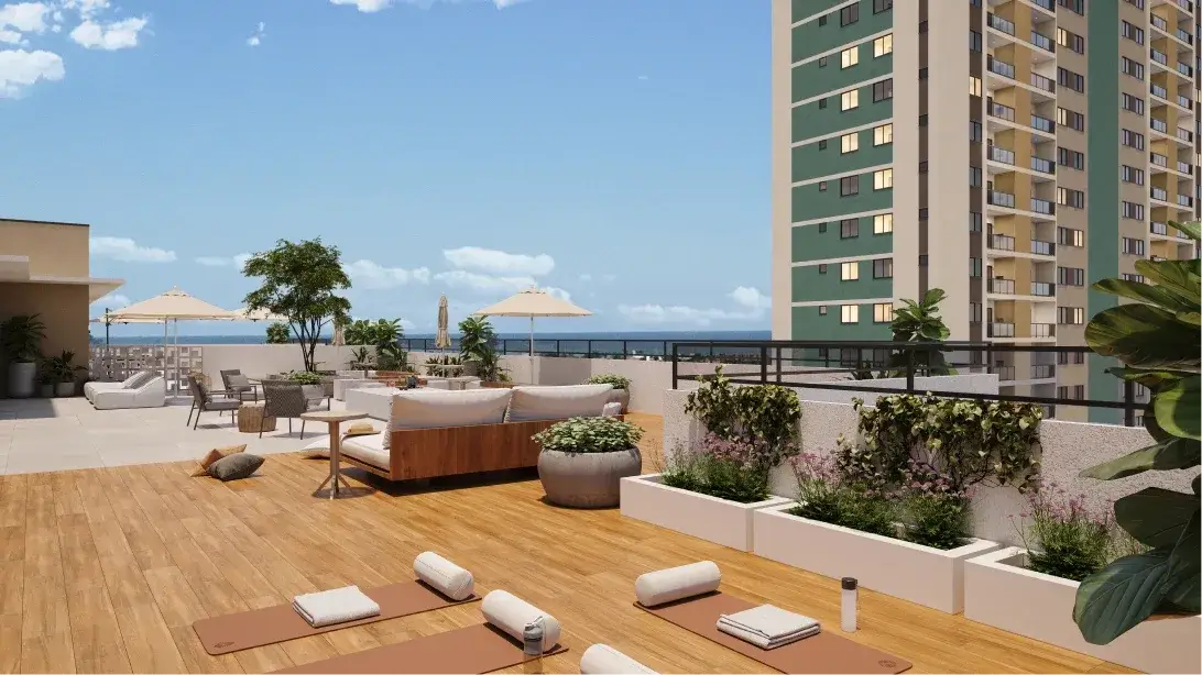 Perspectiva ilustrativa publicada no site do Barra Soul Home Resort & SPA