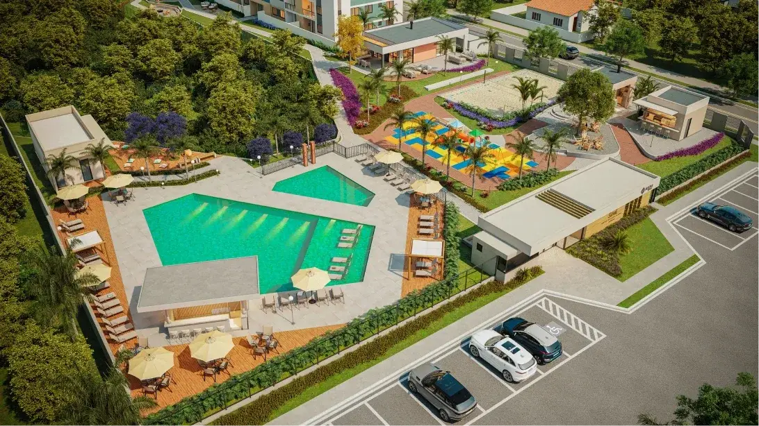 Perspectiva ilustrativa publicada no site do Barra Soul Home Resort & SPA