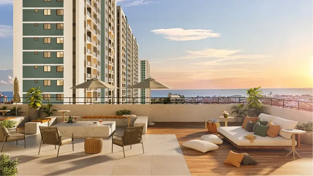 Perspectiva ilustrativa publicada no site do Barra Soul Home Resort & SPA