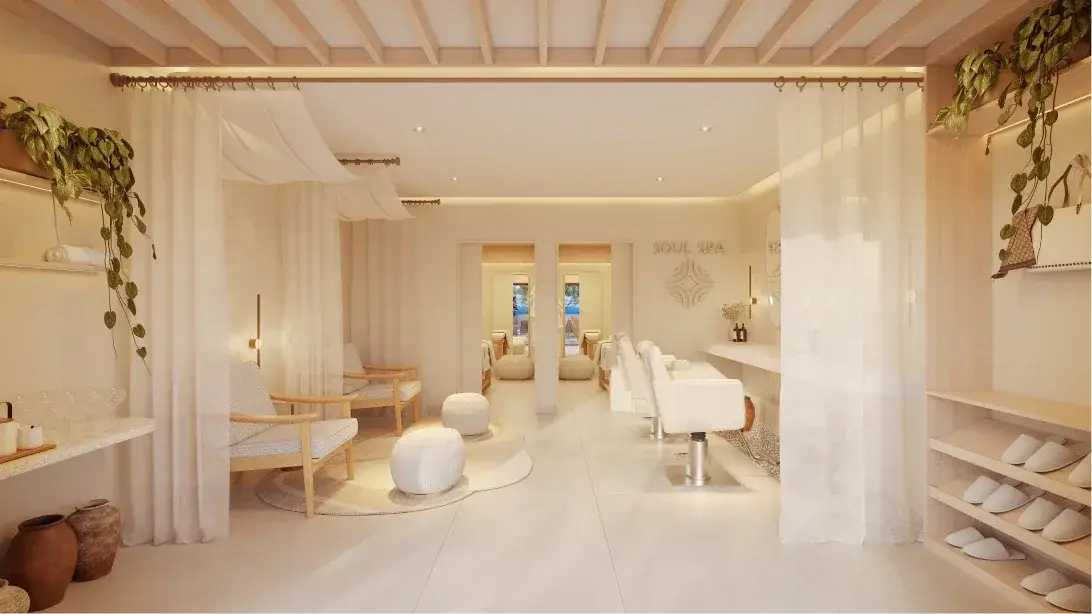 Perspectiva ilustrativa publicada no site do Barra Soul Home Resort & SPA
