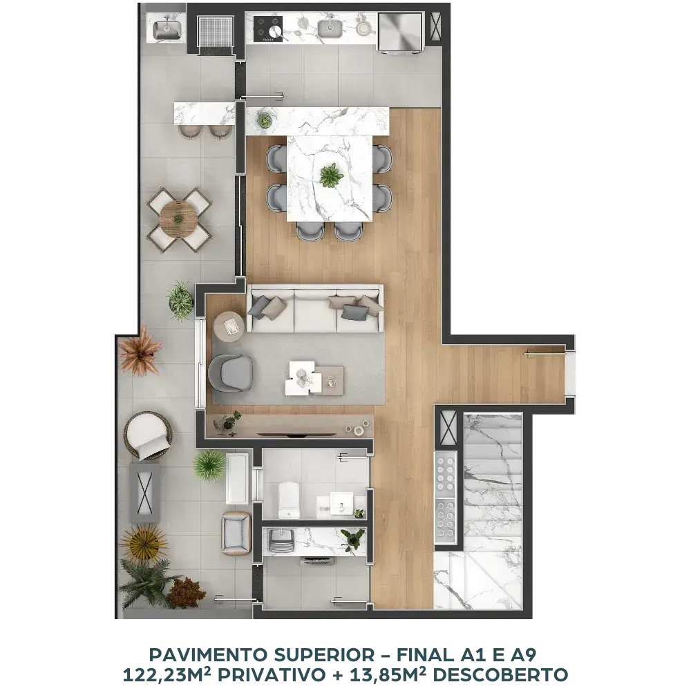 Planta duplex superior 1 do ÉQÜI
