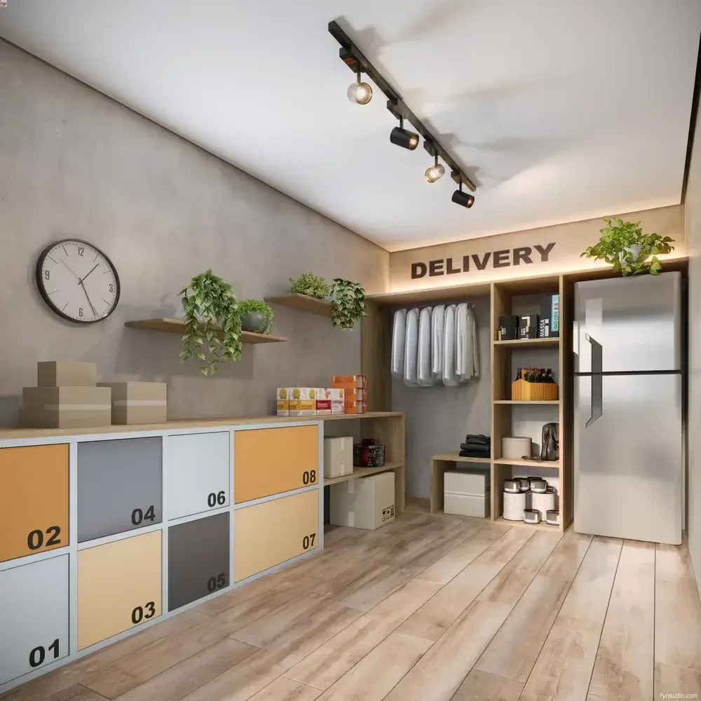 Sala de delivery do MEO Neoville
