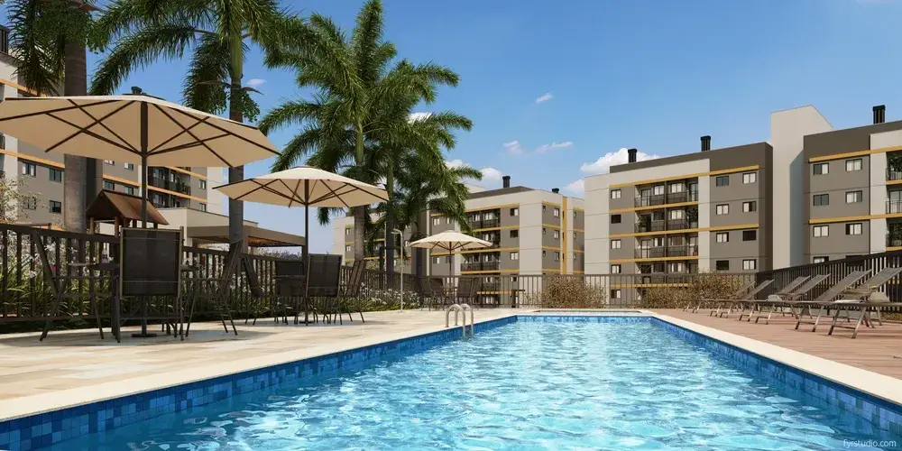 Piscinas adulto e infantil do MEO Neoville
