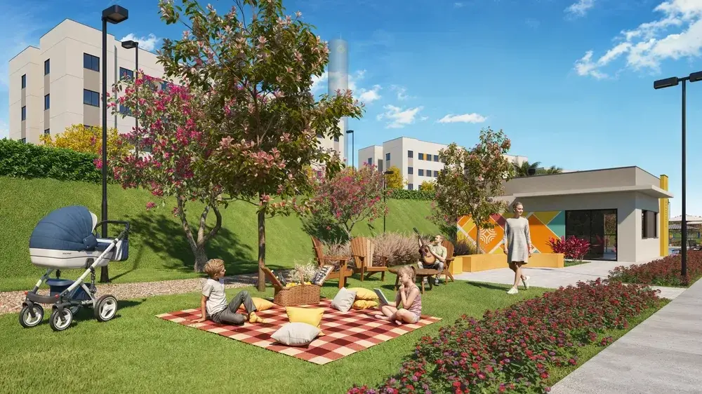 Family garden do condomínio
