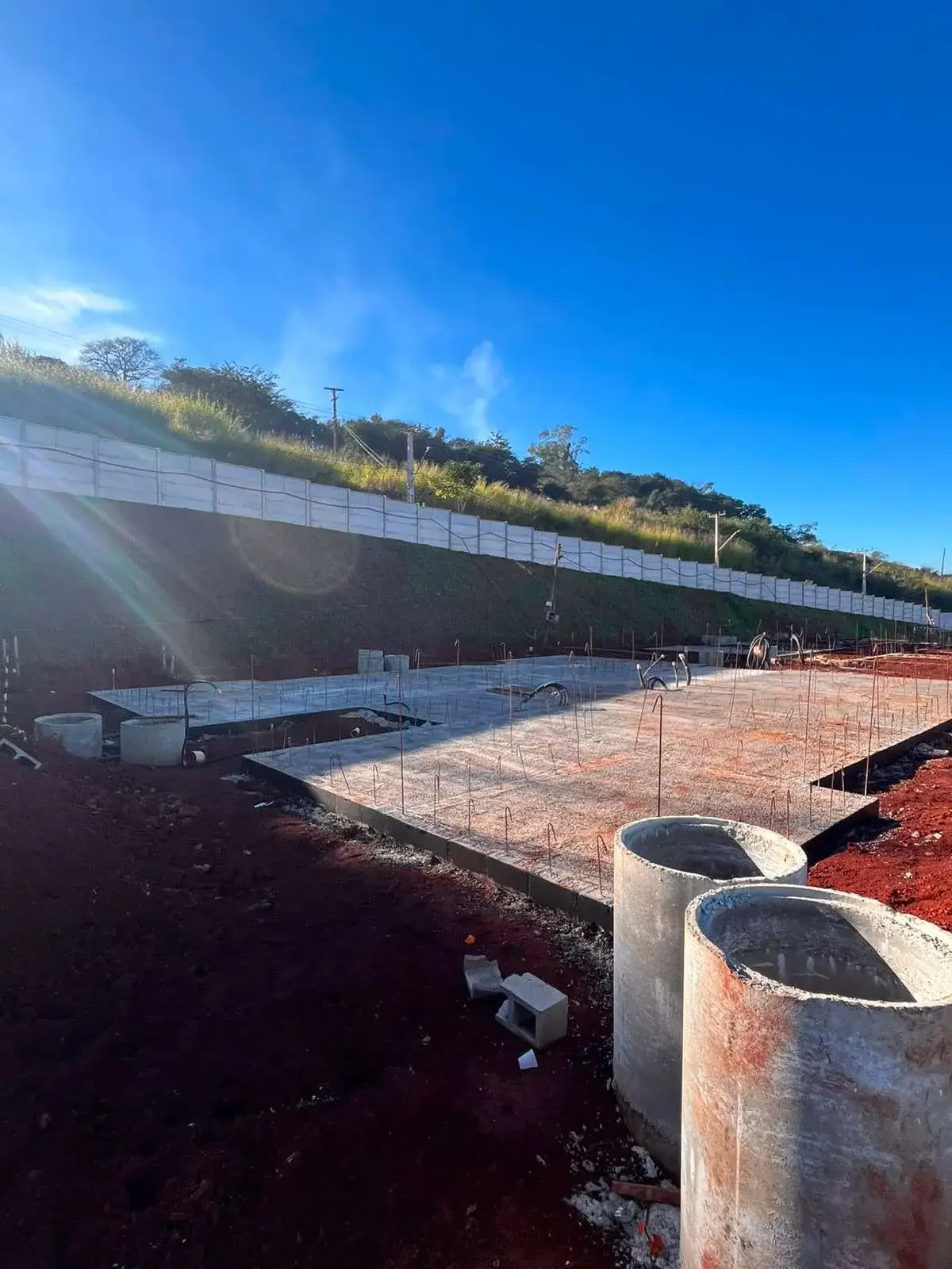 Obras do Porto Aurora em julho de 2026