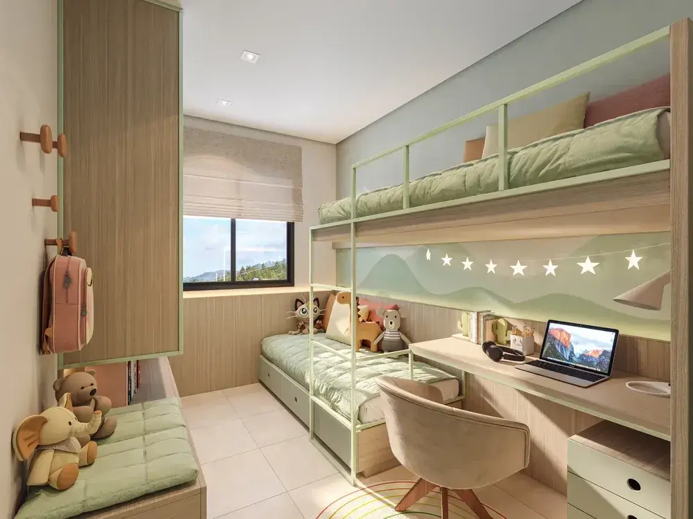 Quarto infantil de um apartamento do VEGA Neoville